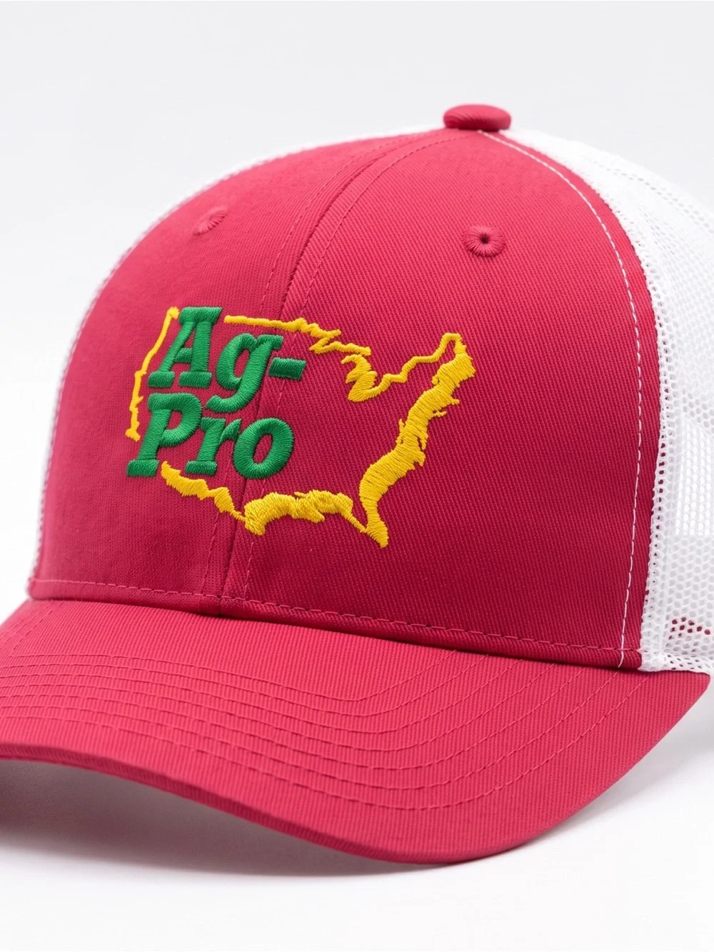 Ag-Pro Logo Women’s Pink & White  Adjustable Mesh Trucker Hat Outdoor Cap NWOT